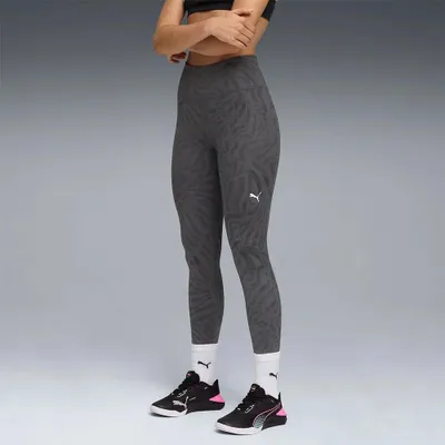 Productafbeelding van Puma Tad Essential Leggings met streepdetail, 7/8 lengte, kleur grijs, maat M (dames)