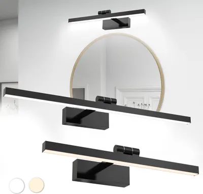 Produktbild von XMTECH LED Spiegellampe 10W Warmweiß, moderne Spiegelleuchte für Bad & Schrank, Wandleuchte oder Bilderleuchte, energiesparend & langlebig