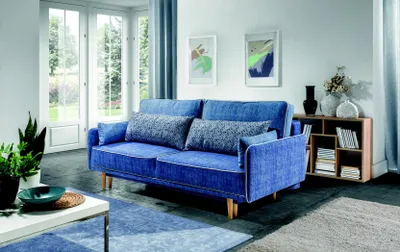 Produktbild von Klassische Couch 3 Sitz Schlafsofa Bettfunktion Sofa Couchen Sofas Designer Neu