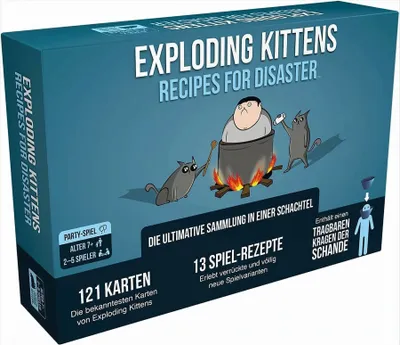 Obrázek produktu pro Asmodee Exploding Kittens: Recipes for Disaster, Karetní, Párty, 7 rok/roky, 15 min, Rodinná hra