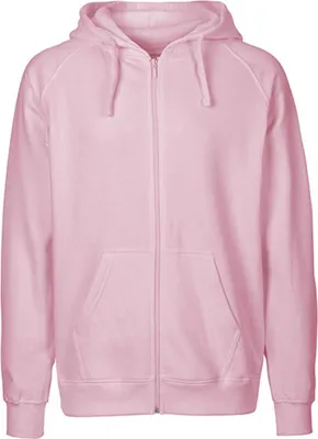 Produktbild von Neutral O63301 | Herren Zip Hoodie Kaputzenjacke / 100% Fairtrade-Baumwolle - Farbe: Light Pink - Größe: XXL