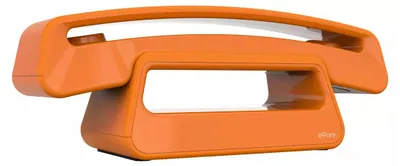 Image de EPURE ICONIC - Téléphone sans fil Orange - Clavier EU - Couleur vive, téléphone facile à utiliser