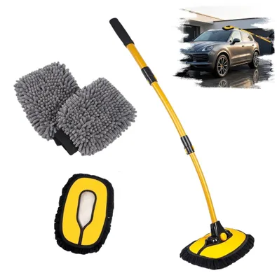 Obrázek produktu pro Kartáč na mytí aut s teleskopickou rukojetí a úhlem 15 stupňů
