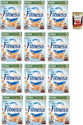 Produktbild von Nestlé Fitness Original Cerealien Vollkorn Weizen und Haferflocken 12x 375g + Italian Gourmet polpa 400g