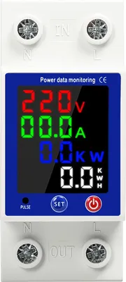 Produktbild von 2P 63A Intelligenter Energiezähler mit Stromzähler, Über- und Unterspannungsschutz, Leistungsschalter für AC 230V