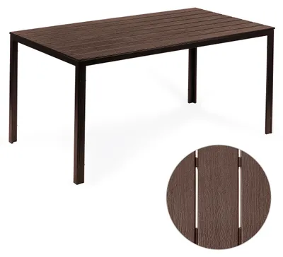 Produktbild von Garten-Gastronomietisch 156 x 78 cm Braun