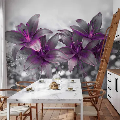 Produktbild von Vlies Fototapete - Secret of the Lily 150x105 cm Blumen b-A-0300-a-c
