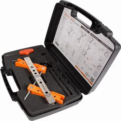 Image de Coffret à outils LOCINOX Gabarit de perçage pour serrure et gâche - DRILLFIX