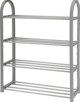 Immagine prodotto di Excellent Houseware organizer per scarpe, plastica/metallo, 50x19x65 cm, grigio