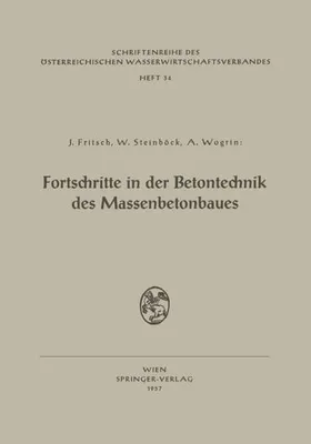 Produktbild von Fortschritte in der Betontechnik des Massenbetonbaues