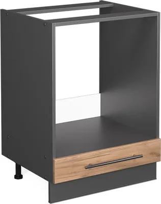 Produktbild von Vicco Herdumbauschrank Fame-Line, 60 cm ohne Arbeitsplatte, Goldkraft Eiche/Anthrazit
