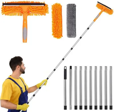 Immagine prodotto di Set di tergivetri estensibili Azomor con tergivetro in gomma e panno in microfibra