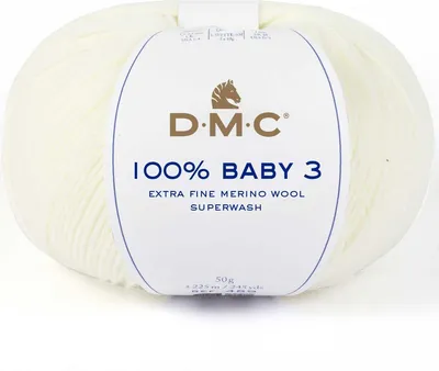 Immagine prodotto di DMC 100% Baby-3 Wool - pura Lana (Colore 1)