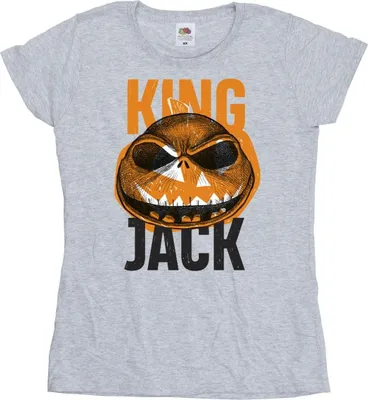 Produktbild von Disney - "The Nightmare Before Christmas King Jack" T-Shirt für Damen BI35732 (M) (Grau)