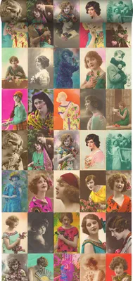 Image de ESTAhome papier peint intissé XXL cartes postales vintage multicolore 50 x 900 cm