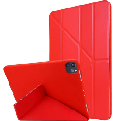 Produktbild von Mobigear Origami Schutzhülle für iPad Pro 11 Zoll (2024) – Klapphülle – Rot