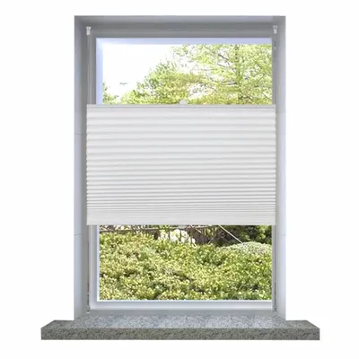 Productafbeelding van Living Store Verduisteringsplissé, 40x100 cm, wit