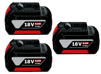 Zdjęcie produktu dla Zapasowe baterie, 18V, pojemność 8000mAh, 3 sztuki, 18V-c