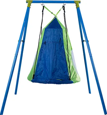 Produktbild von Sandora 40180 Schaukelgestell Nestschaukel blau 100 Ø mit Überwurfzelt XKT010BG