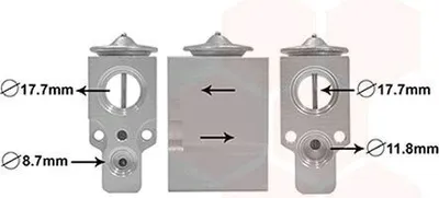 Produktbild von VAN WEZEL Expansionsventil Klimaanlage 43001488 für RENAULT MASTER II Kasten (FD)