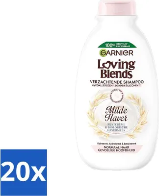 Productafbeelding van Garnier Loving Blends Milde Haverschampoo 300 ml - Voordeelverpakking - 20 stuks