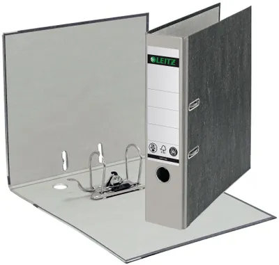 Productafbeelding van Leitz 1080-50-85, A4 ordner, "Wolkenmarmor" design, 80 mm, grijs