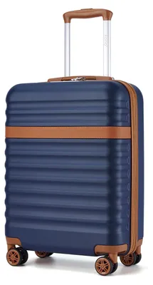Produktbild von Reisekoffer - Hartschalen-Trolley - ABS + PC - 4 Rollen - TSA-Schloss - 65 × 43,5 × 25 cm - Blau