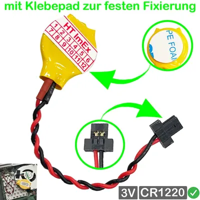 Produktbild von CR1220 - RTC BIOS CMOS Batterie Battery kompatibel für HP ProBook 450 g6, 450 g7