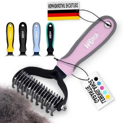 Image de Brosse pour chien, tous types de poils, rose, grande taille