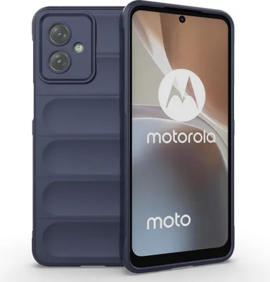 Produktbild von Motorola Moto G54 Hülle - Coverup Hands-On Rugged Back Cover - Blau