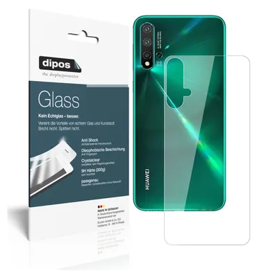 Produktbild von 1x Schutzfolie für Huawei nova 5 Pro Rückseite - Anti-Shock 9H Folie dipos Glass Kunststoffglas