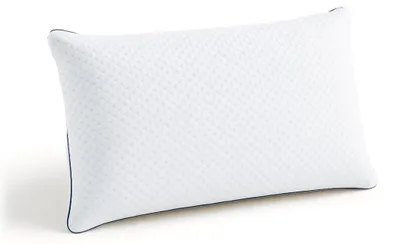 Viskoelastisches Gelkissen 70x33 cm, kühlender Bezug, weiß