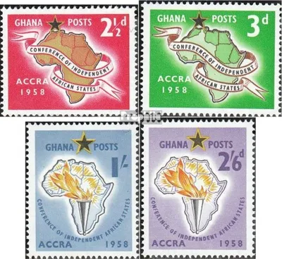 Produktbild von Briefmarken Ghana 1958 Mi 24-27 (kompl.Ausg.) postfrisch Konferenz