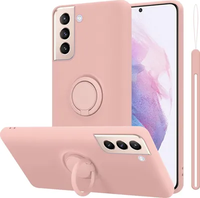 Immagine prodotto di Custodia Cadorabo per Samsung Galaxy S24 in ROSA LIQUIDA custodia protettiva in silicone TPU flessibile con anello posteriore custodia cover telefono cellulare