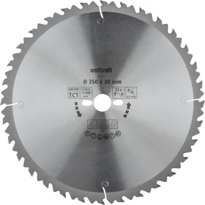Produktbild von Wolfcraft Kreissägeblatt Serie grün Ø 350 mm Bohrung Ø 30 mm