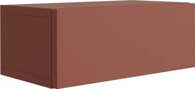 Obrázok produktu pre Závesná nočná skrinka so zásuvkou - hladké čelo - farba: tehlová, 40 x 20 x 16 cm
