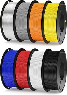 Produktbild von PETG Filament Multicolor Set für 3D-Drucker - 1,75 mm, 8 Farben