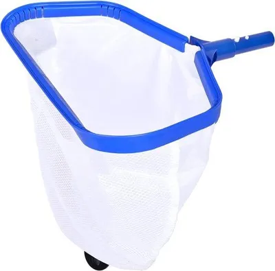 Produktbild von Professionelles Schwimmbecken-Schaufelnetz - ideal für Reinigung - 1 Stück - blau - Aluminium
