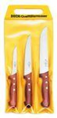 Obrázok produktu pre F. DICK Messer Set 3-teilig Holzgriff Ausbeinmesser Stechmesser Blockmesser