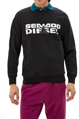 Produktbild von Diesel Herren "BMOWT-ROUNDOO" Sweatshirt Schwarz