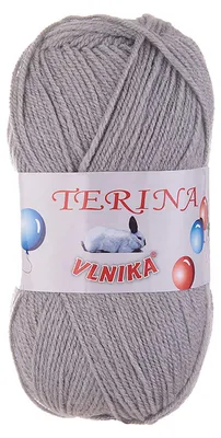100g Terina Strickgarn Häkelgarn Wolle Acrylwolle pflegeleicht Farbwahl hellgrau