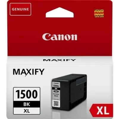 Produktbild von Canon PGI-1500XL BK, Hohe (XL-) Ausbeute, Schwarz, Tinte auf Pigmentbasis, 34,7 ml