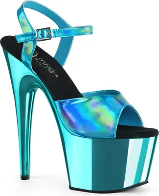 Produktbild von ADORE-709HGCH Damen Sandale von Pleaser, Türkis , EU 41, US 11