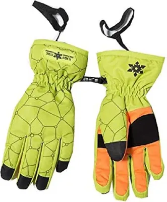 Produktbild von FLASHY STARS Mädchen Jungen Handschuhe Skihandschuhe Schneehandschuhe Dino Finger  grün Gr.116/122 oder M