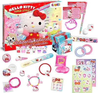 Zdjęcie produktu dla Kalendarz adwentowy Hello Kitty 2025 - zabawki dla dzieci - kalendarz adwentowy dla dziewczynek - zabawki i akcesoria Hello Kitty