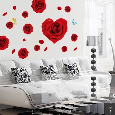Produktbild von RO-16347 Wandaufkleber mit Rosen - Jetzt kaufen! KP16347