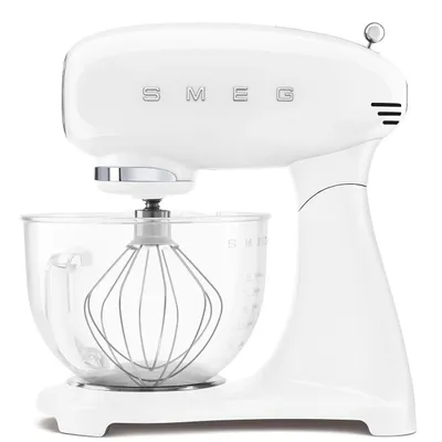 Produktbild von SMEG Küchenmaschine,Knetmaschine Rührmaschine mit Knethaken, 800,00 W, 4,80 l Schüssel, Edelstahl Schüssel, 6 Stufen Bedienfreundlich Mischen Schlagen