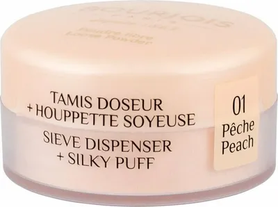 A close-up of a Bourjois loose powder compact.