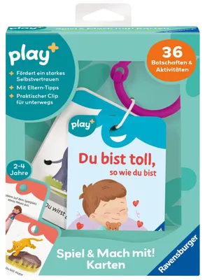 Image de Ravensburger Kleinkindwelt - Jouets de motricité Play+ Cartes « Tu es génial(e) tel(le) que tu es » 12034154