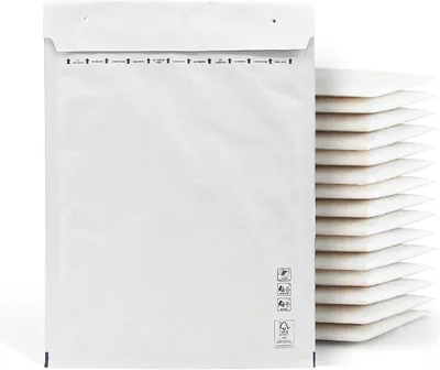 Produktbild von Luftpolstertaschen weiß, 10 Stück, 270 x 360 mm, selbstklebend, Versandtaschen